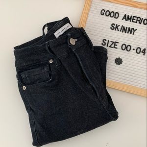 Good American dark skinny jeans size 00-4